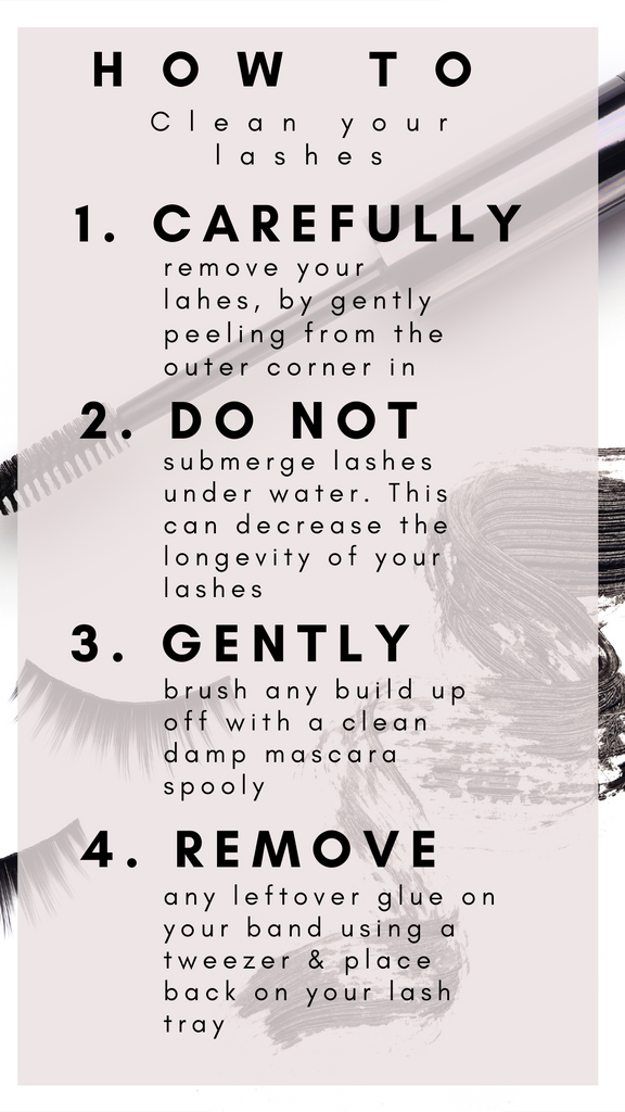 How to clean your lashes