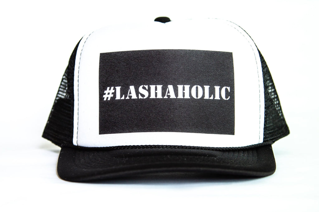 #Lashaholic Trucker Hat