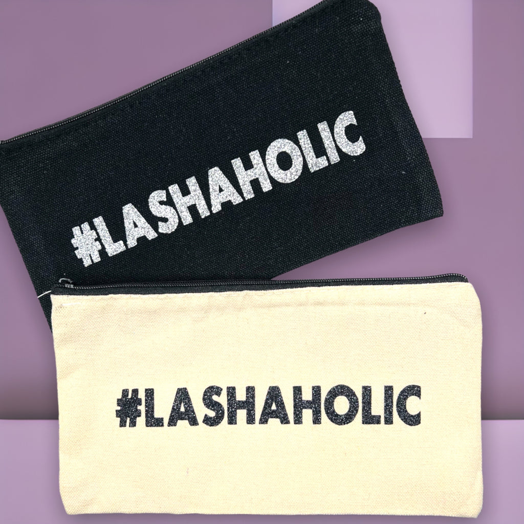 #Lashaholic Cosmetic Pouch